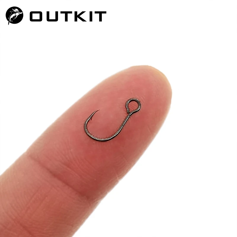 Fishing Hook Barbless - OUTKIT 12 Stück für Angelköder, Ersatzhaken,