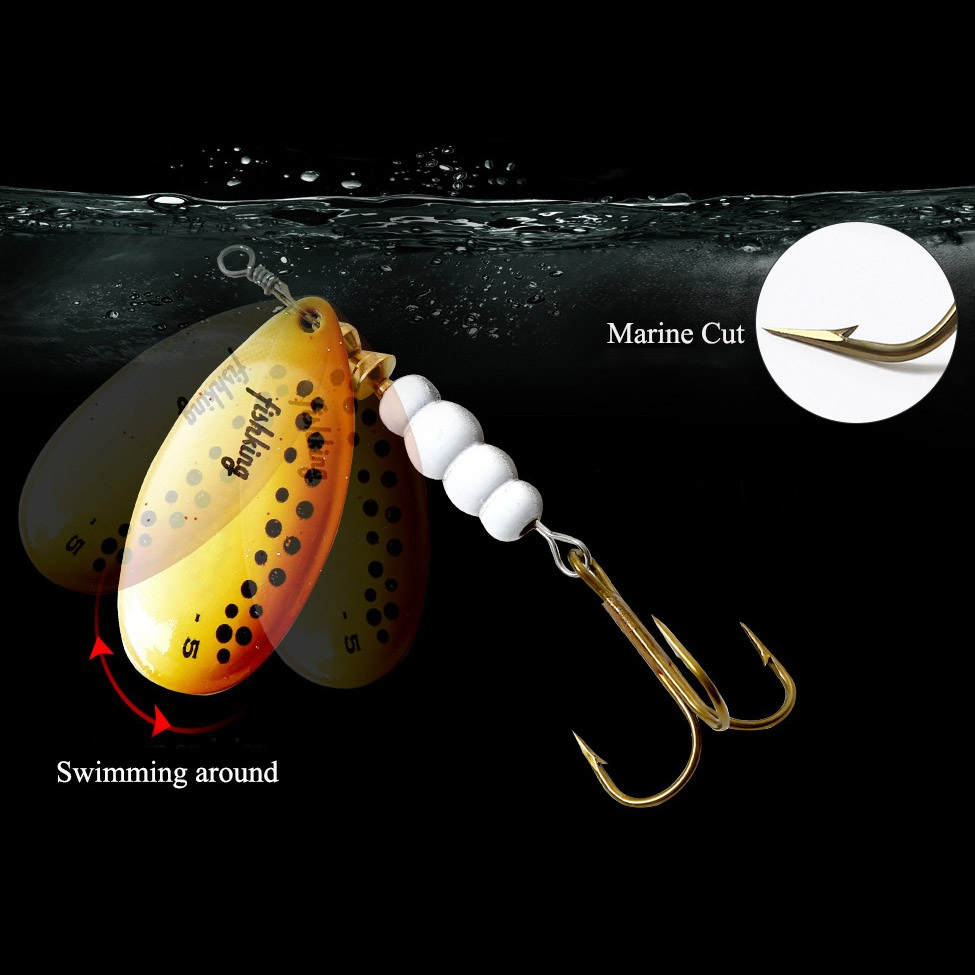 1 stücke Spinner Köder 3,9/4,6 – Fishing Hook Treble Bewertung und Preis